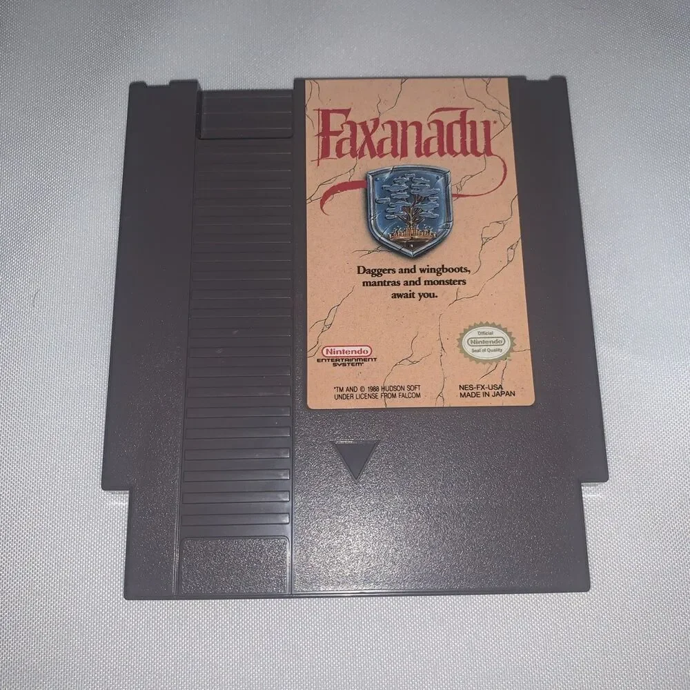 Faxanadu Video Game (NES Nintendo) Cartridge 1989 Nintendo Entertainment System